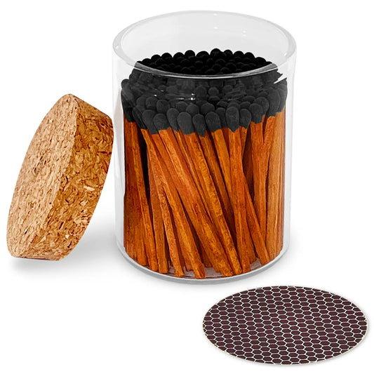 2" Matches in Cork Top Jar
