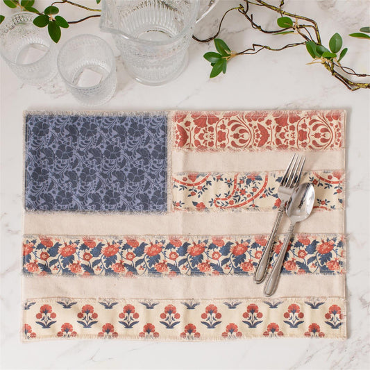 Patchwork Americana Flag Placemat