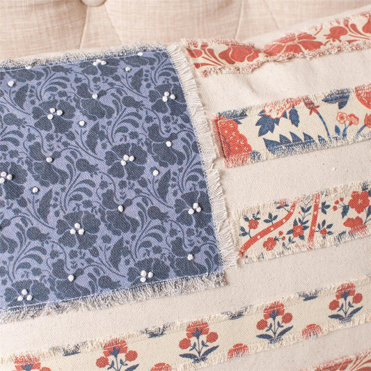 Patchwork American Flag Pillow
