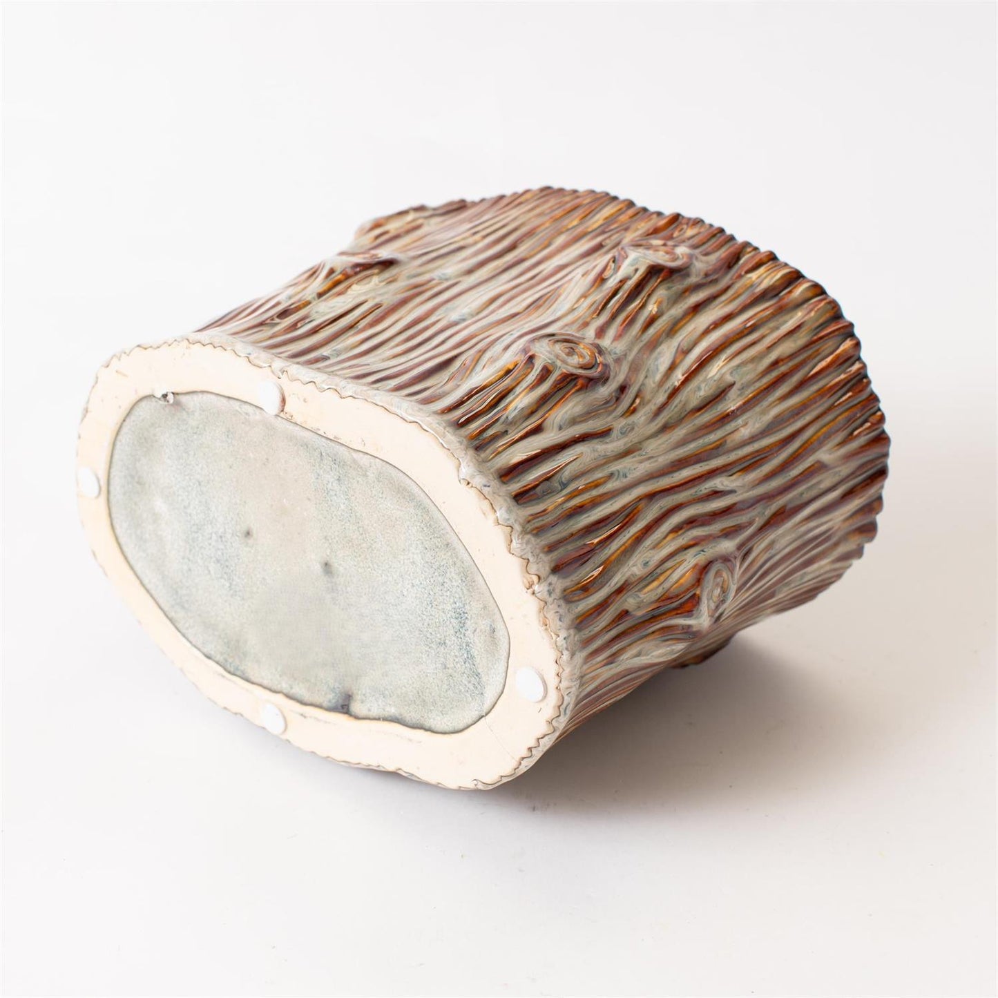 Small Faux Tree Stump Planter