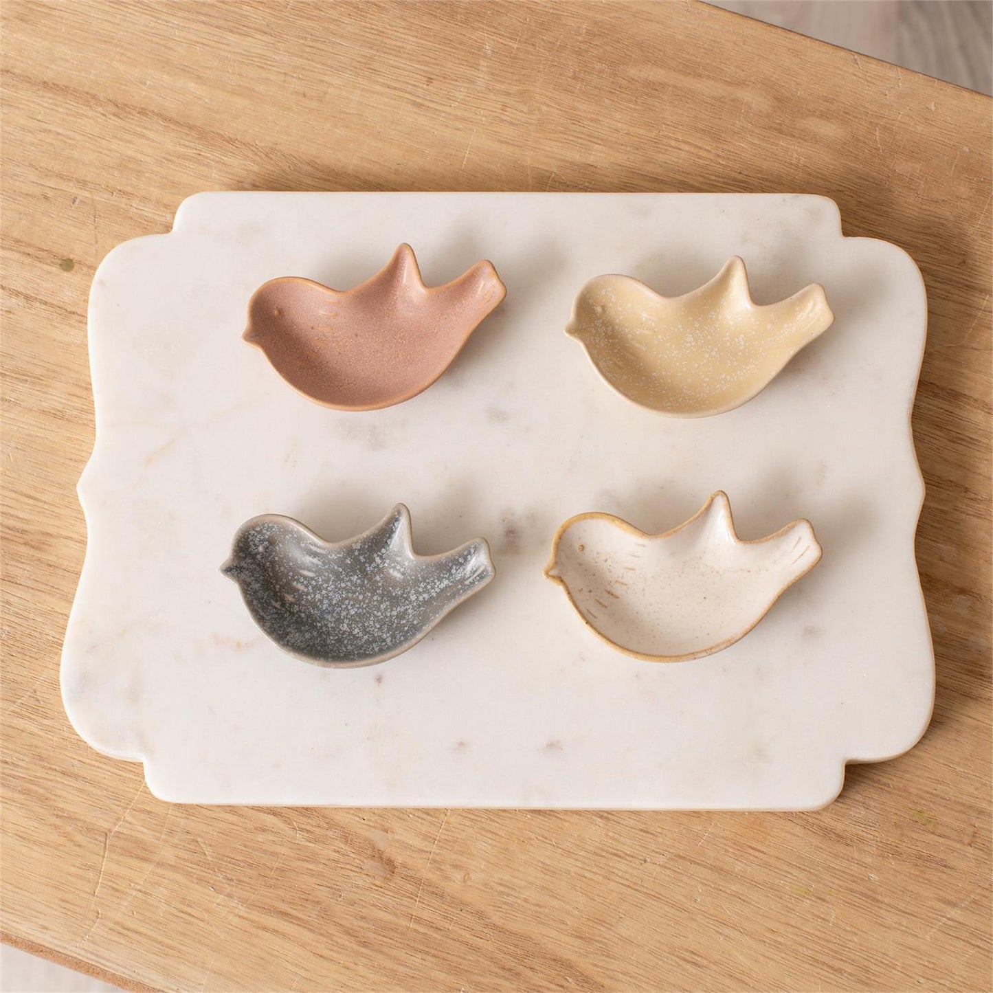 Reactive Glaze Bird Trinket Tray