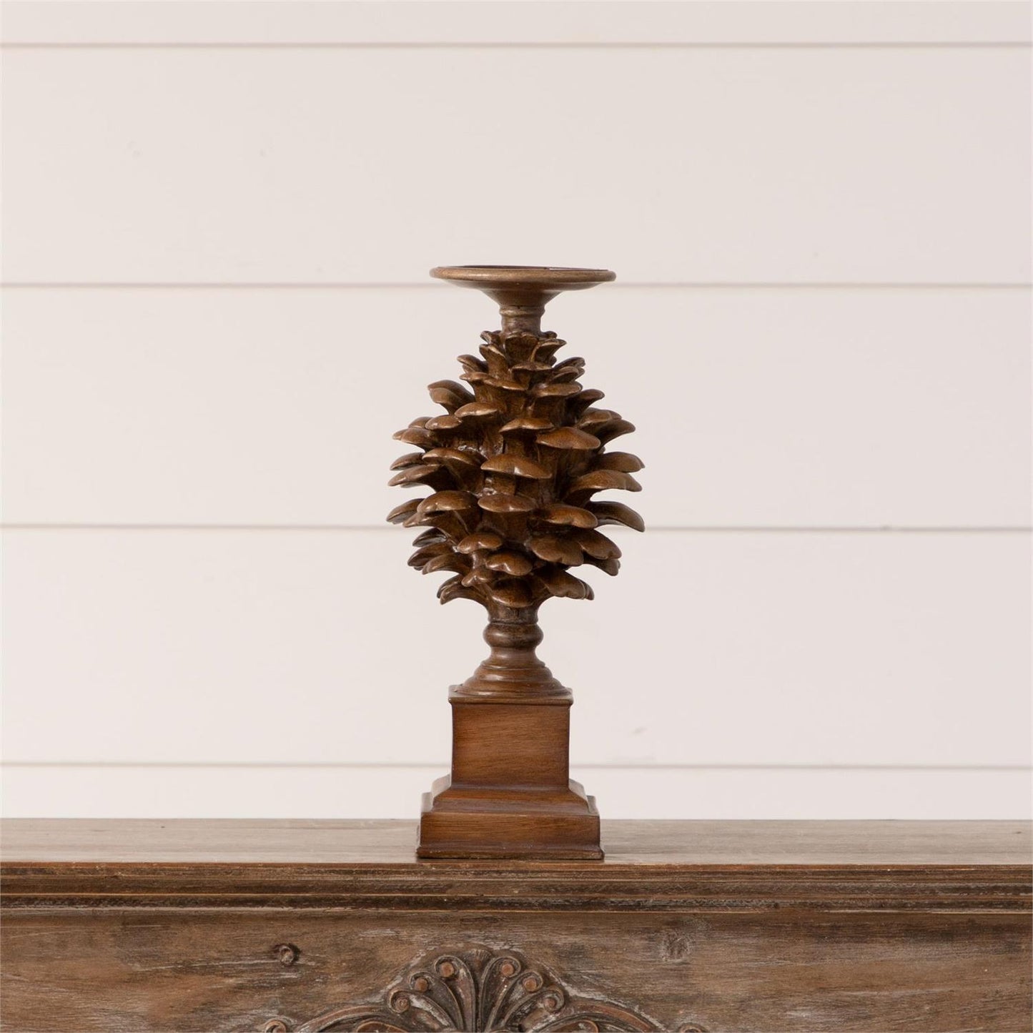 Pinecone Candle Holder