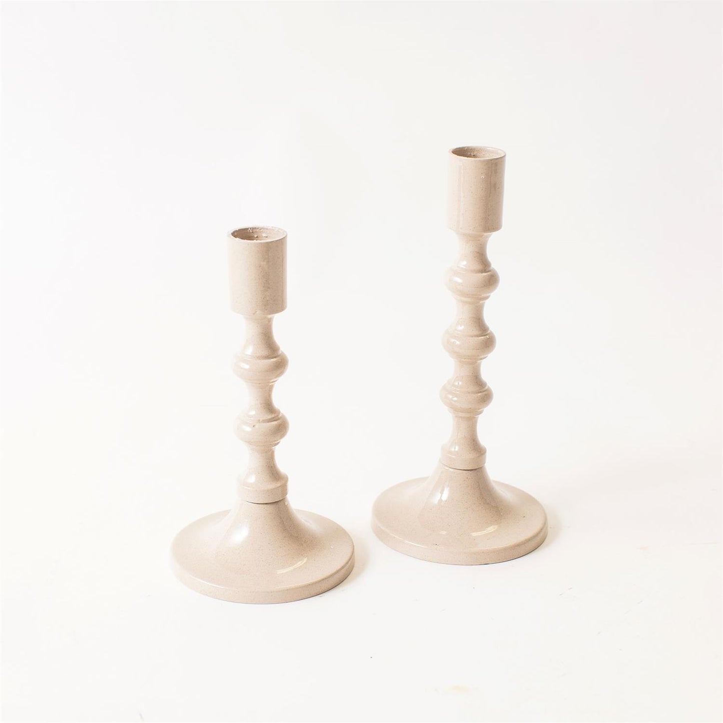 Tan Speckled Taper Holder