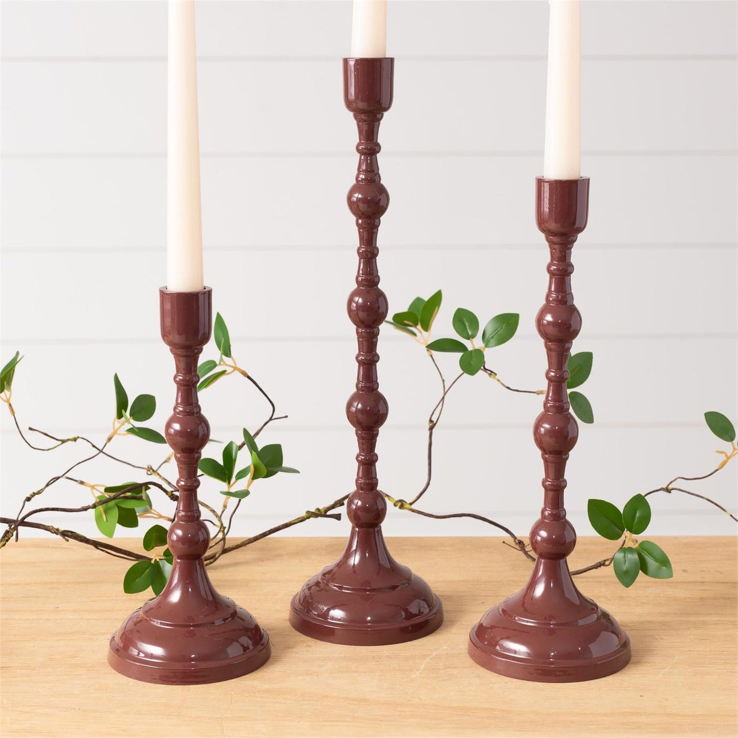 Maroon Taper Holder