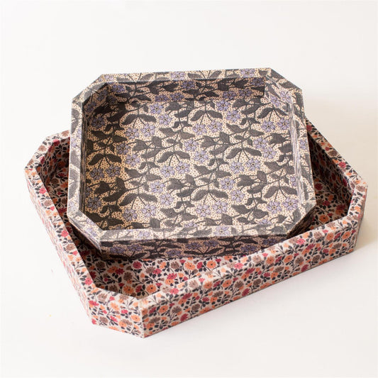 Floral Textile Tray