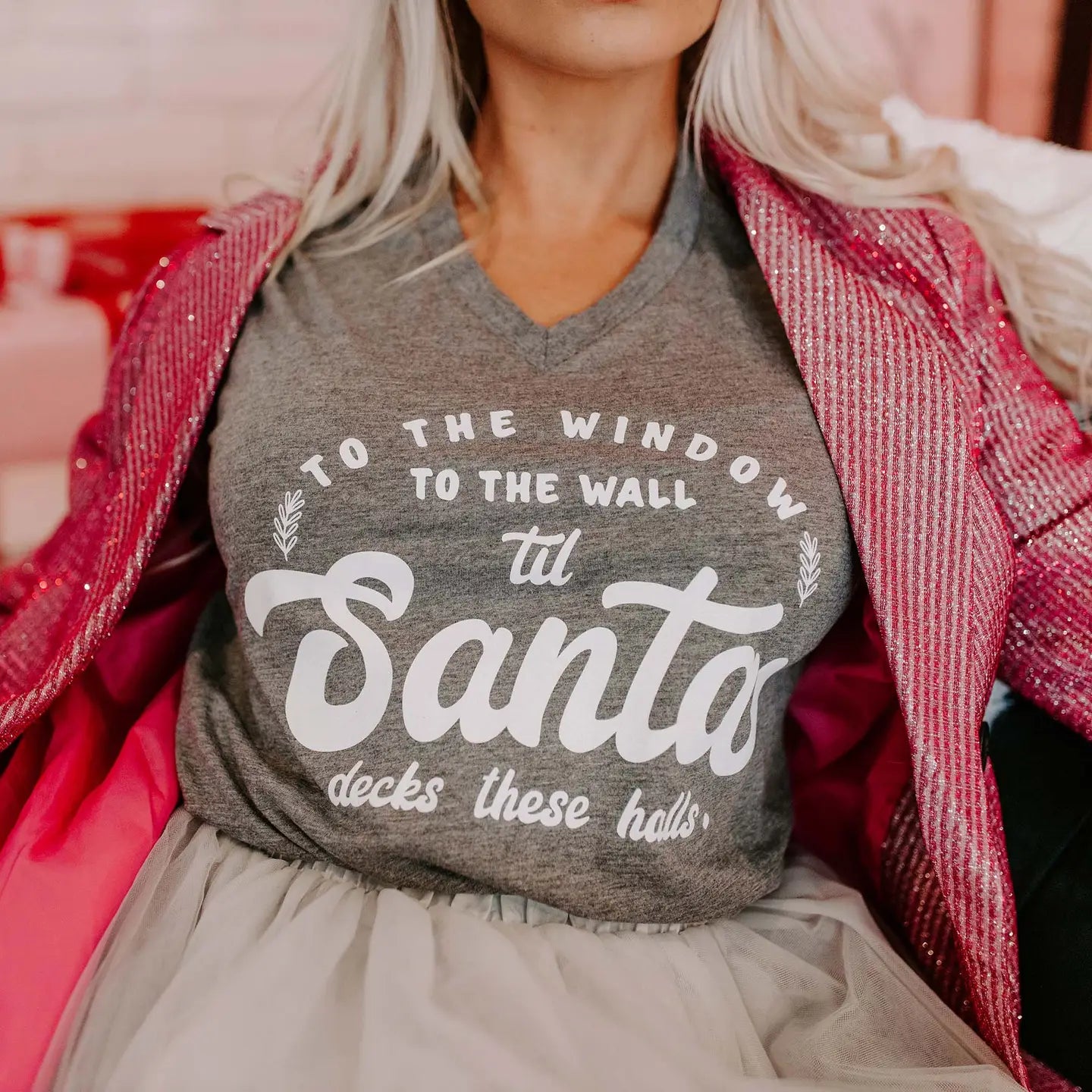 Santa Deck's These Halls Holiday Tee