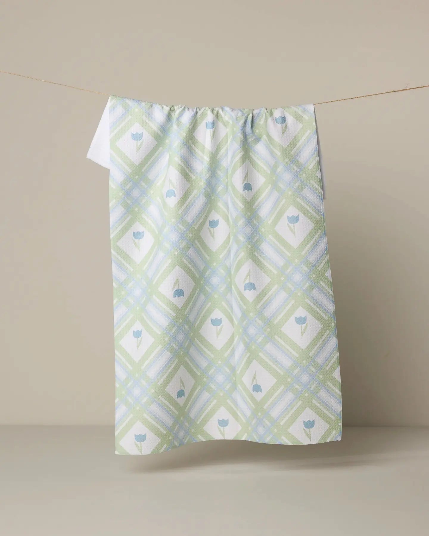 Tulip Lattice Tea Towel