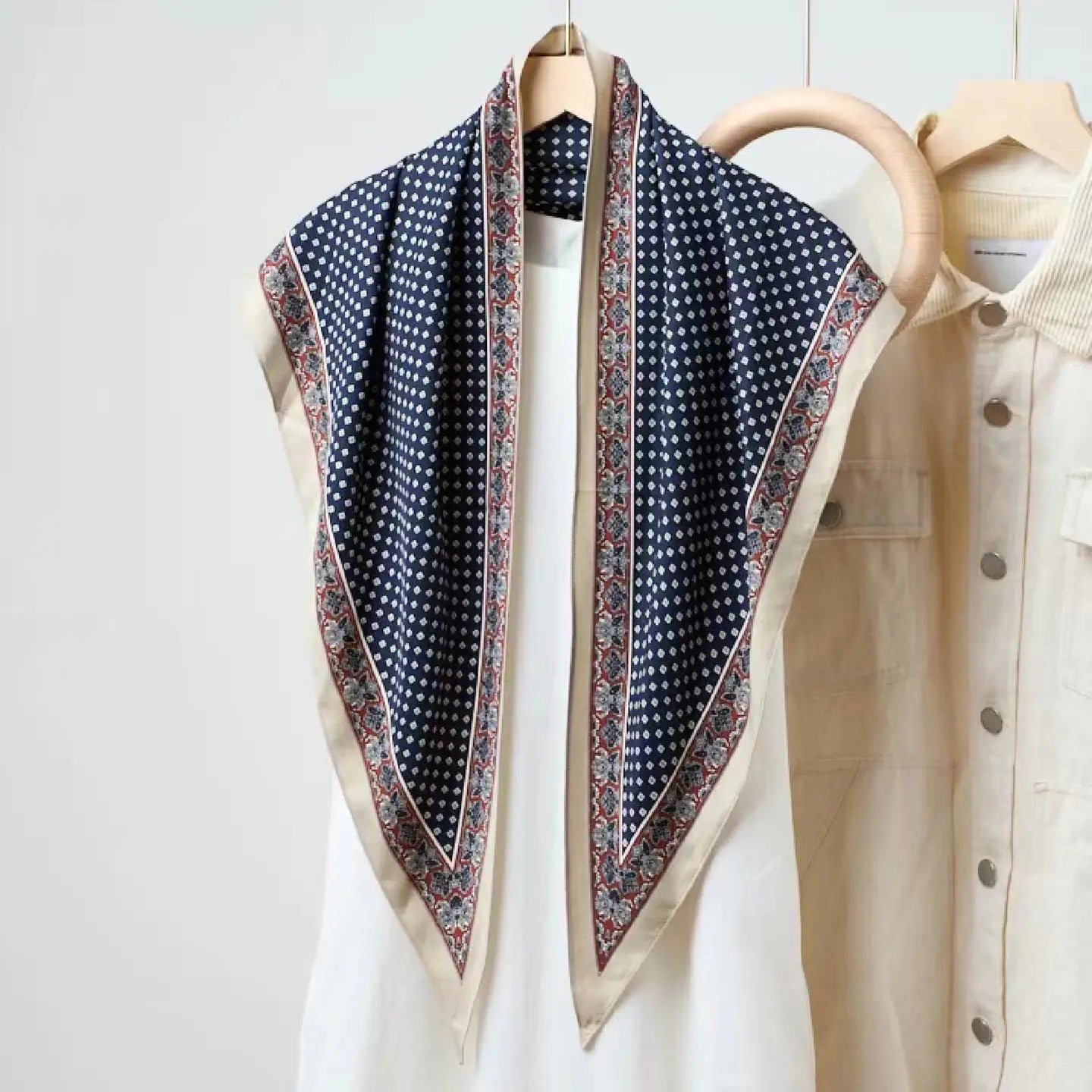 Black/Brown Triangle Scarf