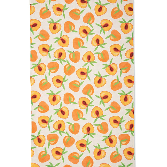 Geometry Sweet Peach Tea Towel