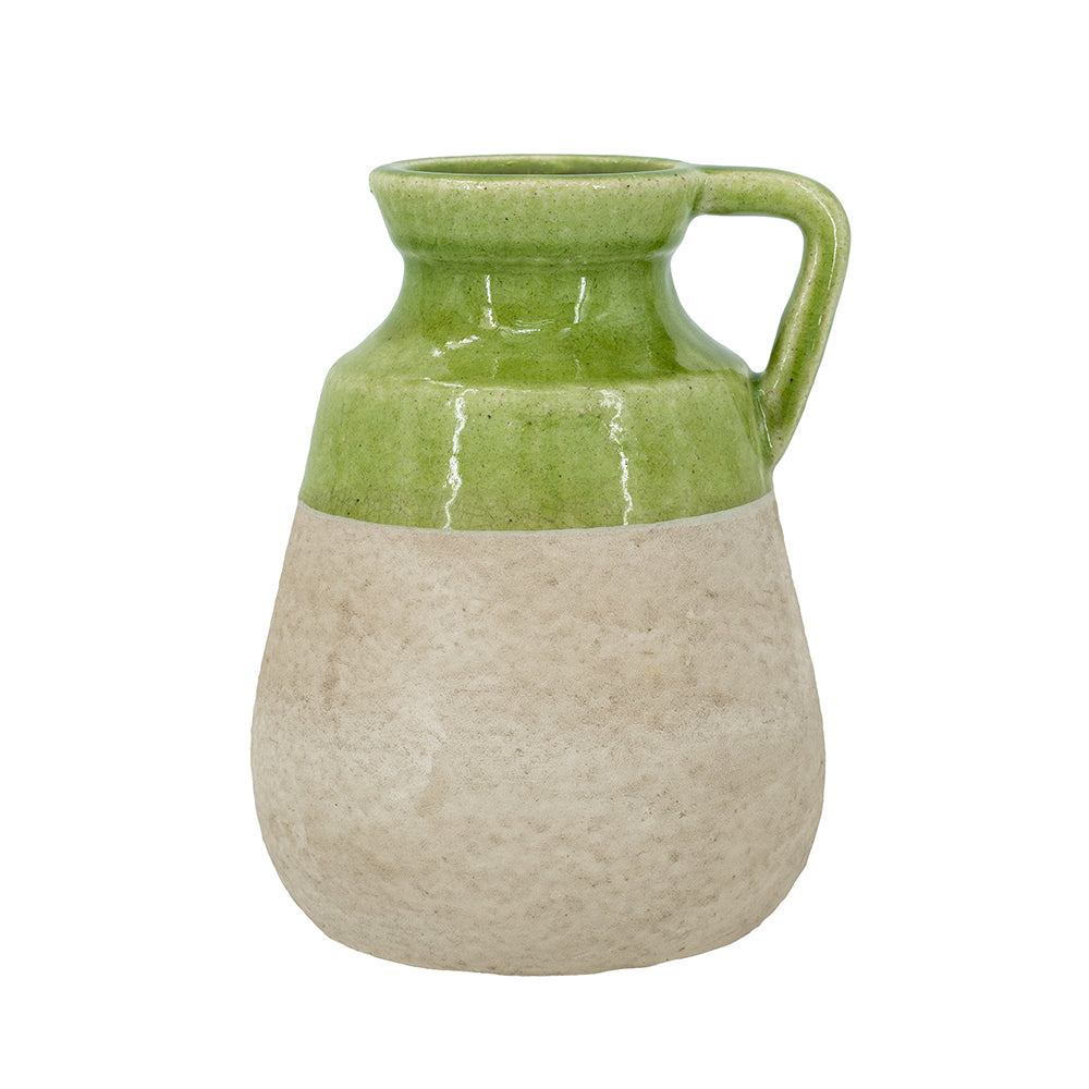 8" Terra Cotta Jug Vase
