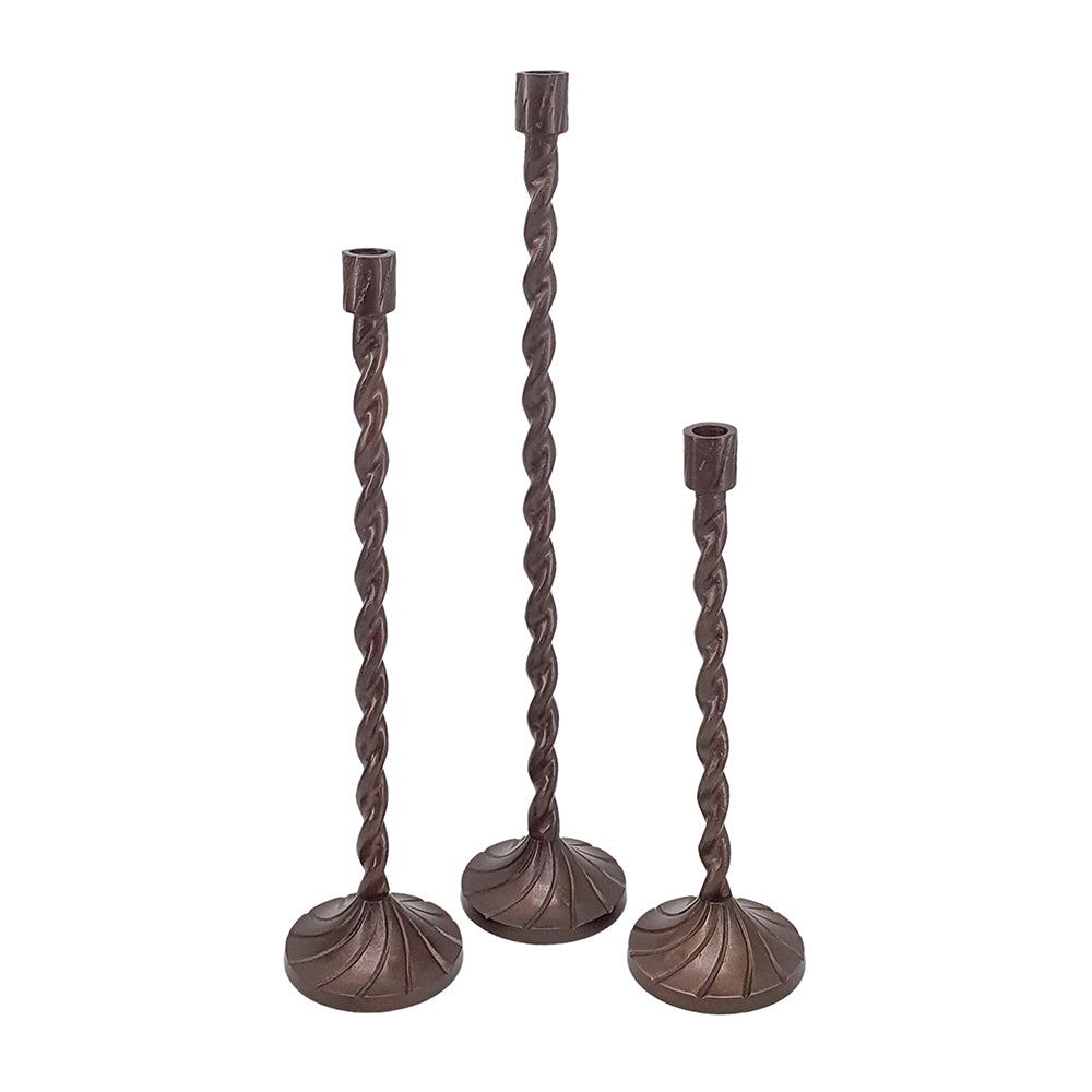 Raw Aluminum Twist Taper Holder