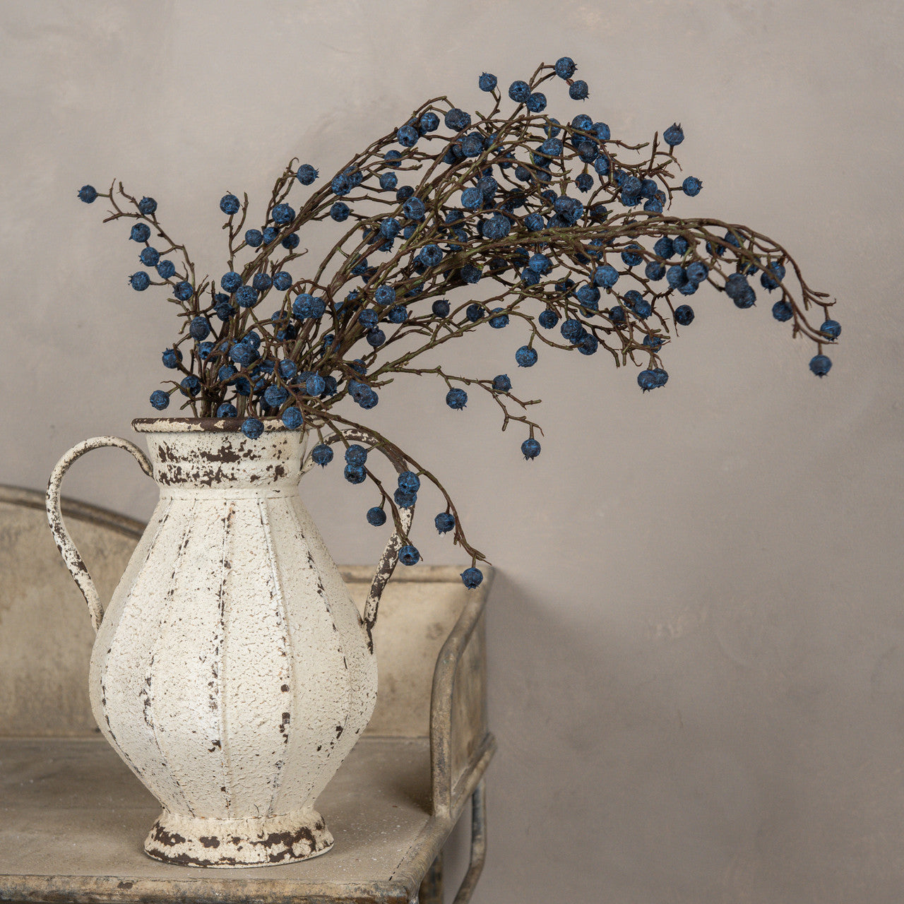 35" Blue Berries Spray