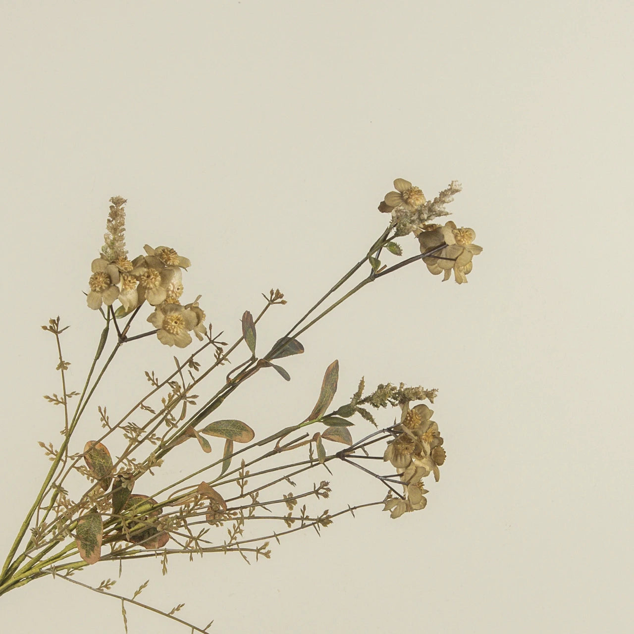 20" Rustic Green Wildflower Spray