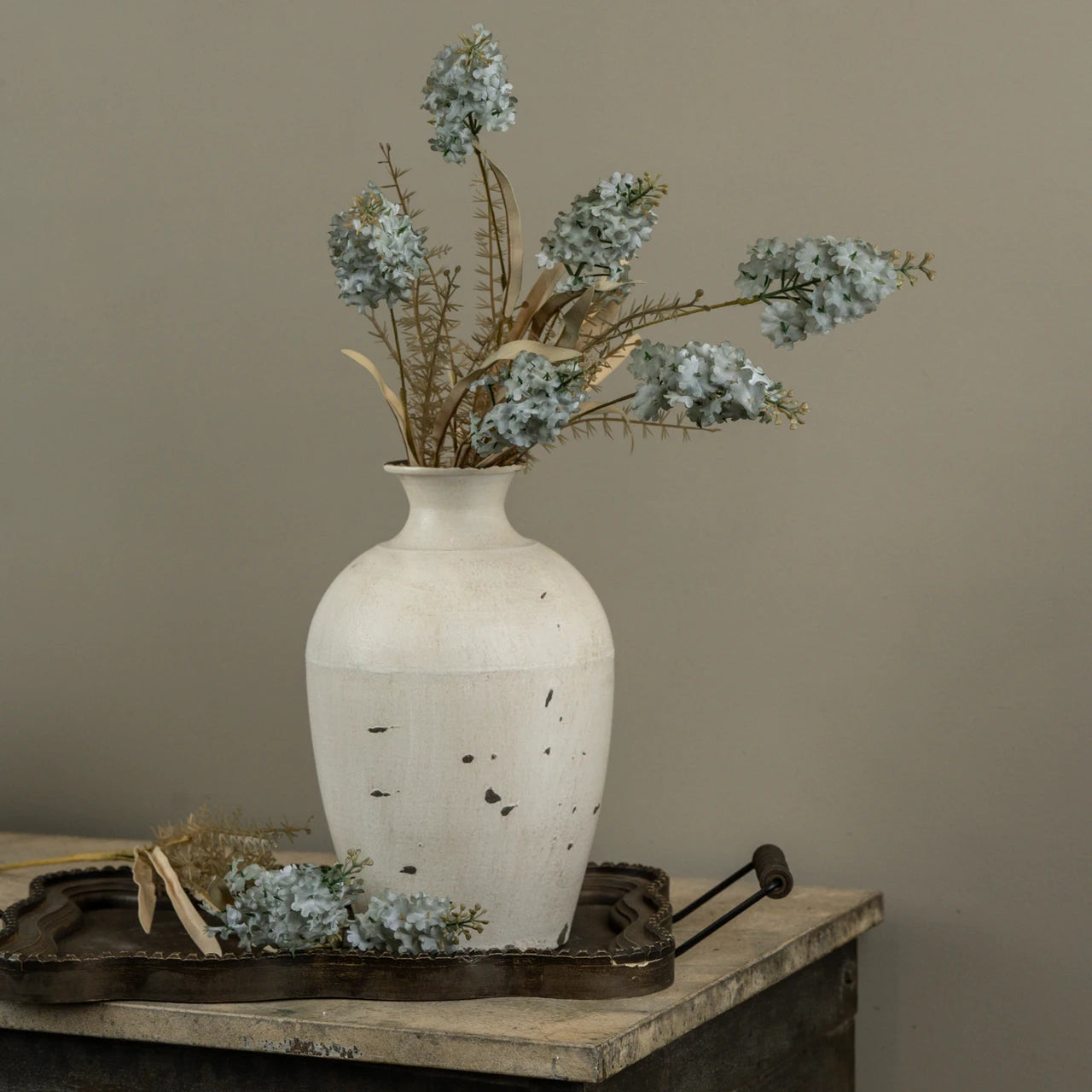 22" Blue Cone Wildflower Spray