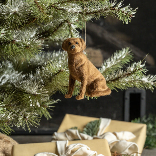 4.75" Sitting Labrador Ornament
