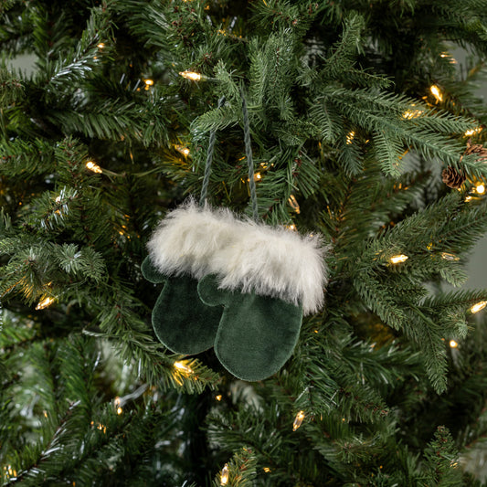 Pair of Velvet Mittens