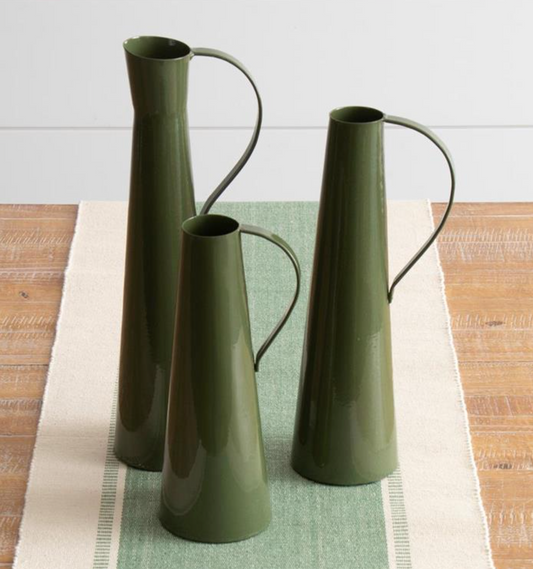 Green Metal Pitchers