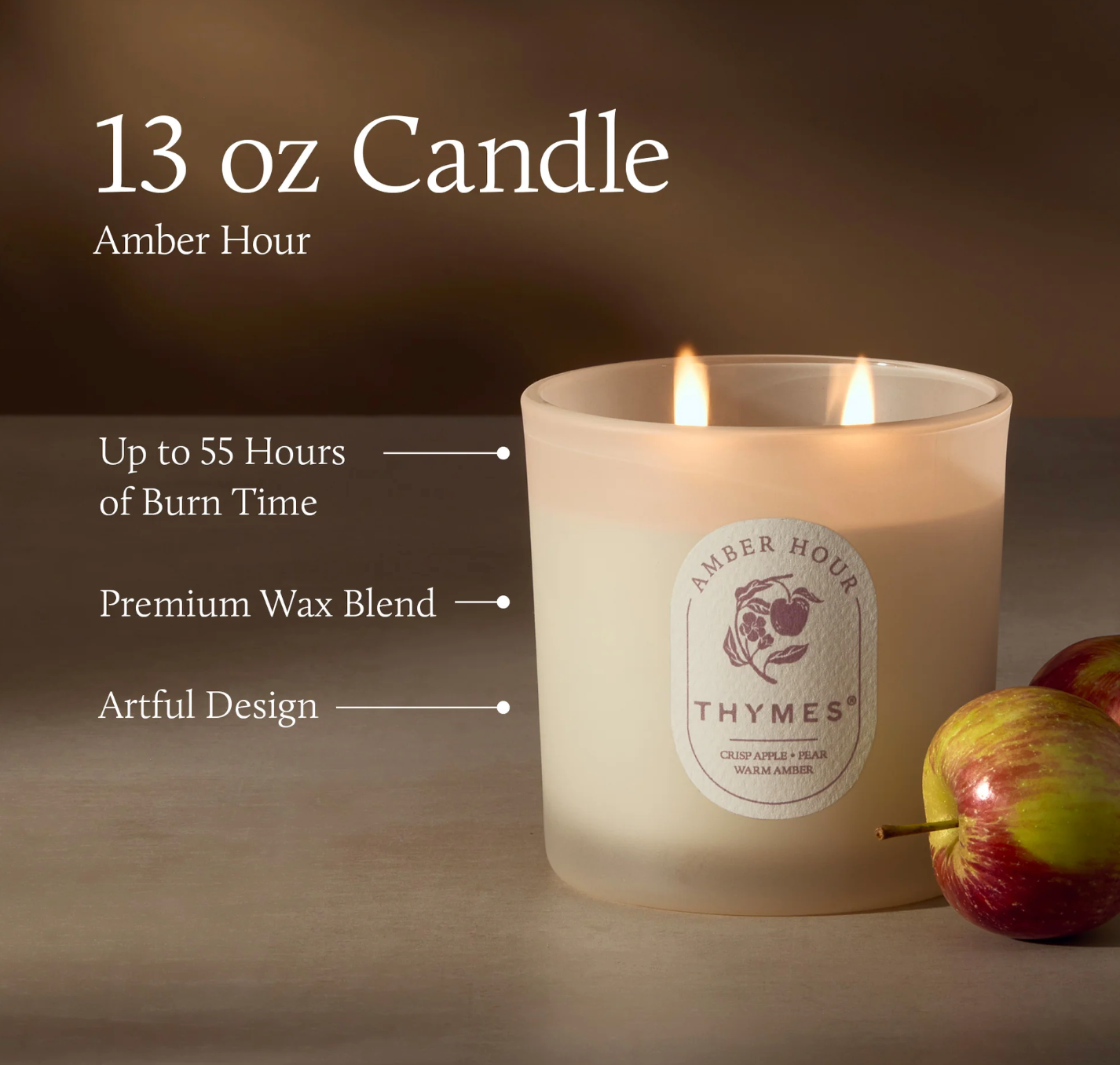 Amber Hour 2 Wick Candle