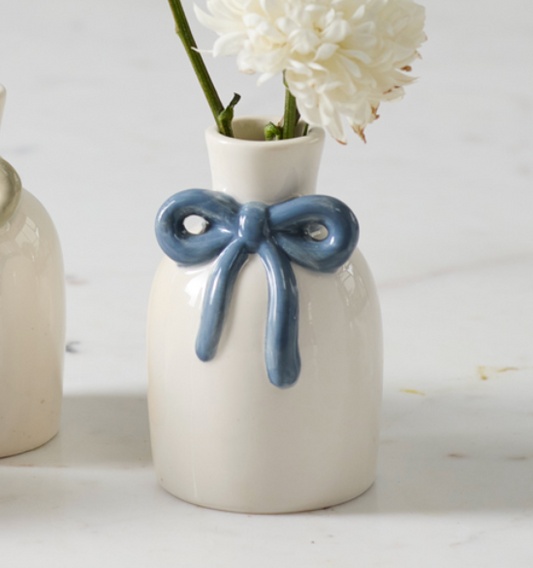 Blue Bow Vase