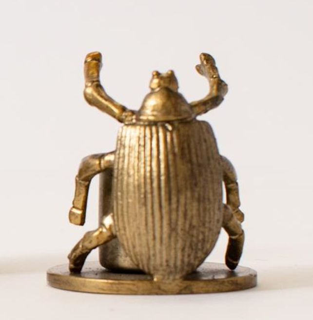 Golden Bug Candle Holder