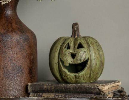 5.5" OLIVE GREEN BIG MOUTH PUMPKIN