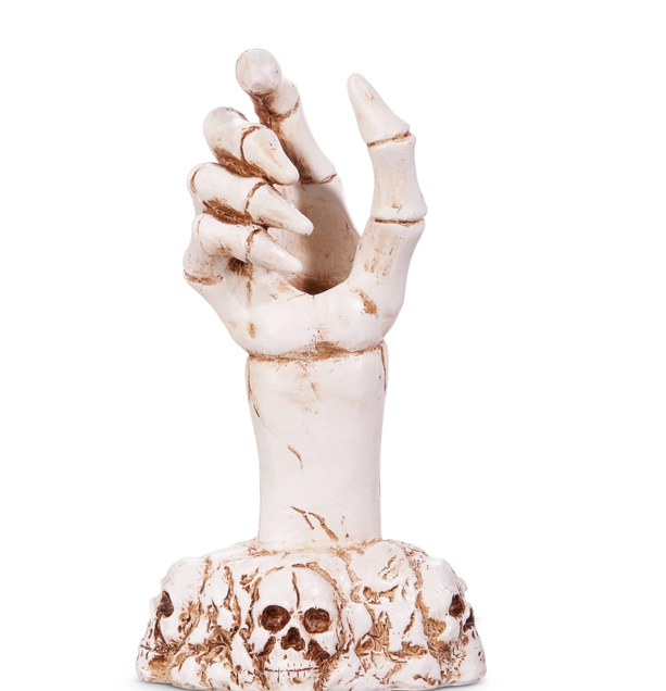 7" Skeleton Hand Candle Holder
