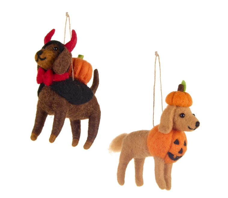 5.5" Halloween Dog Ornament