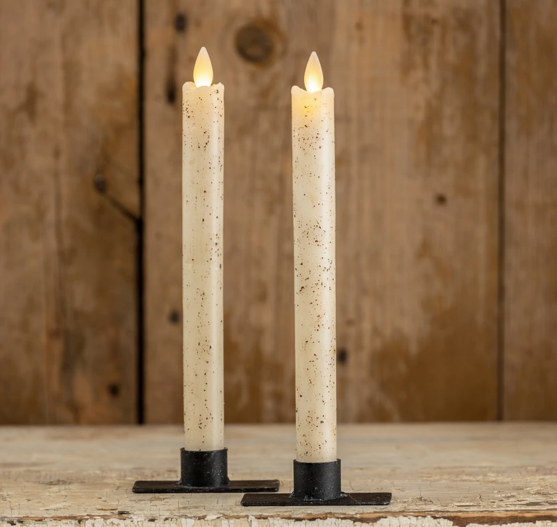 Set/2 9.5" Moving Flame Taper Candle