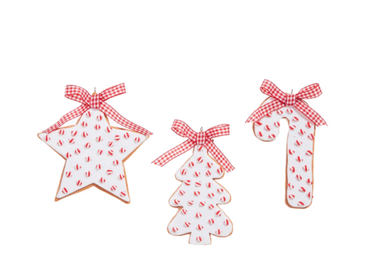 4.5" Peppermint Cookie Ornament