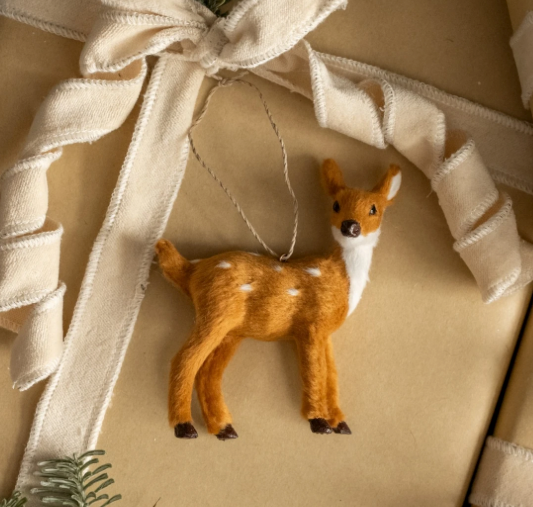 Fur Deer Ornament