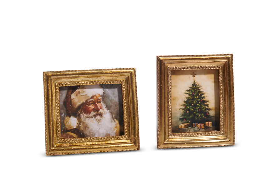 6" Christmas Framed Art