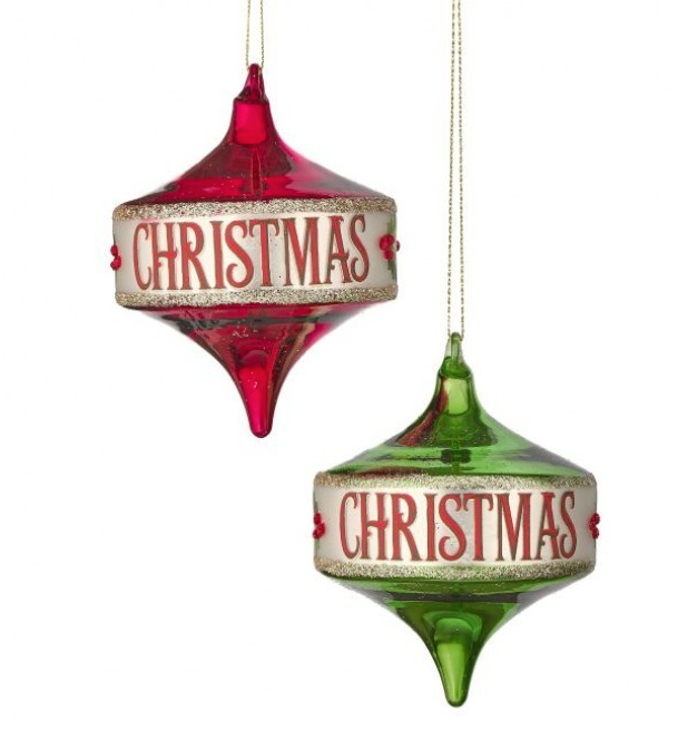 4.5" Glass Top Ornament