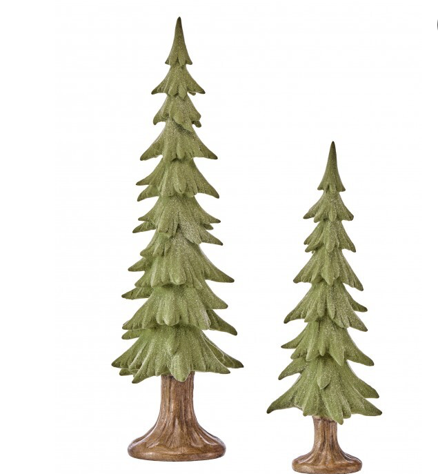 Resin Flocked Winter Tree