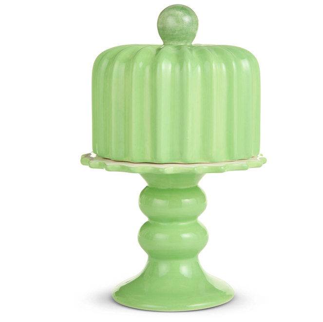 11" Green Cake Stand