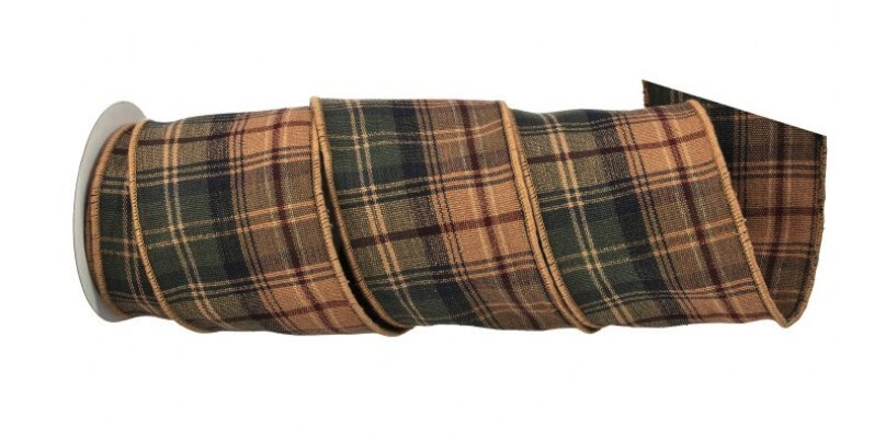4" Highland Plaid Ribbon