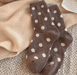 Polka Dot Wool Blend Sock