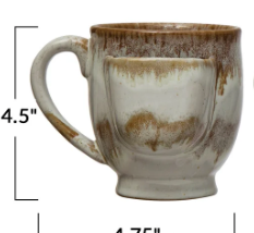 Stoneware Tea Mug with Bag Holder
