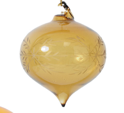 Etched Bauble Ornament