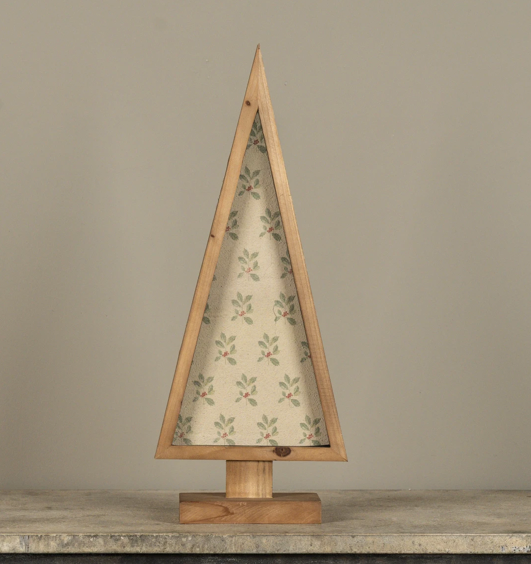 Framed Holly Wallpaper Tree