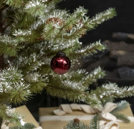 Burgundy Glass Ornament