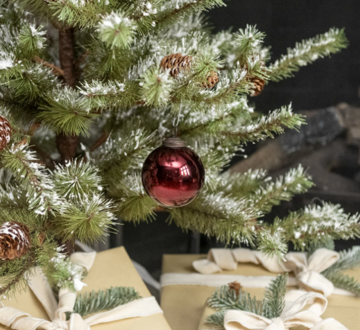Burgundy Glass Ornament