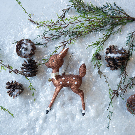 Brown Standing Fawn Ornament