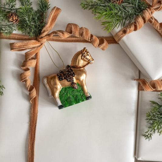 Horse with Saddle Ornament