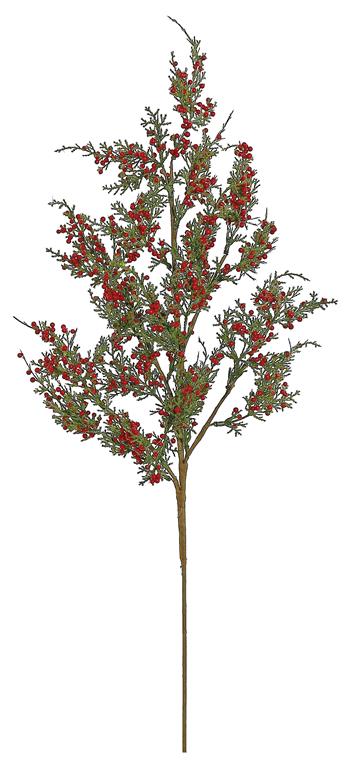 28" Red Cedar Berry Spray