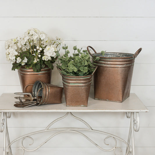 Copper Handled Bucket