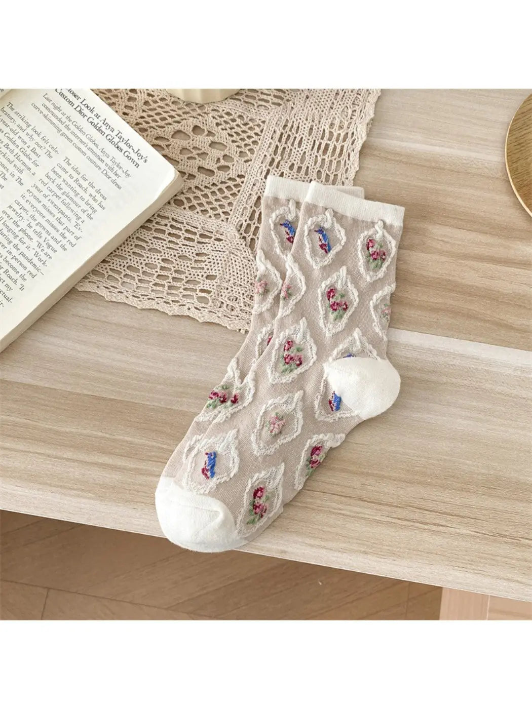 Vintage Rose Socks