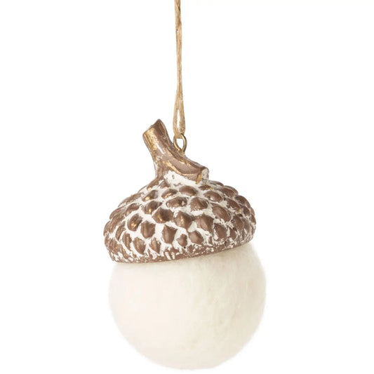 Wool Acorn Ornament