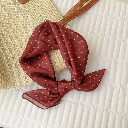 Red Polka Dot Scarf
