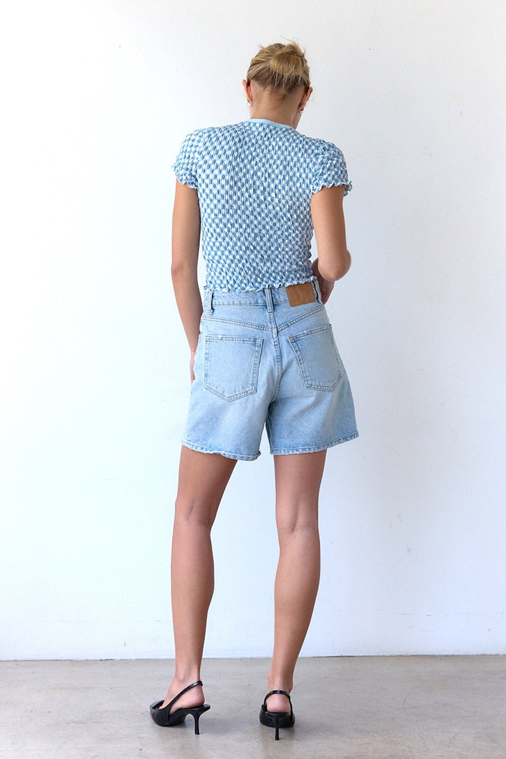 Spandex Gingham Tee