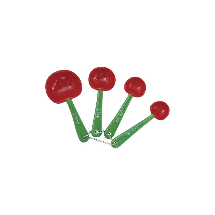 Stoneware Cherry Measuring Spoon Set